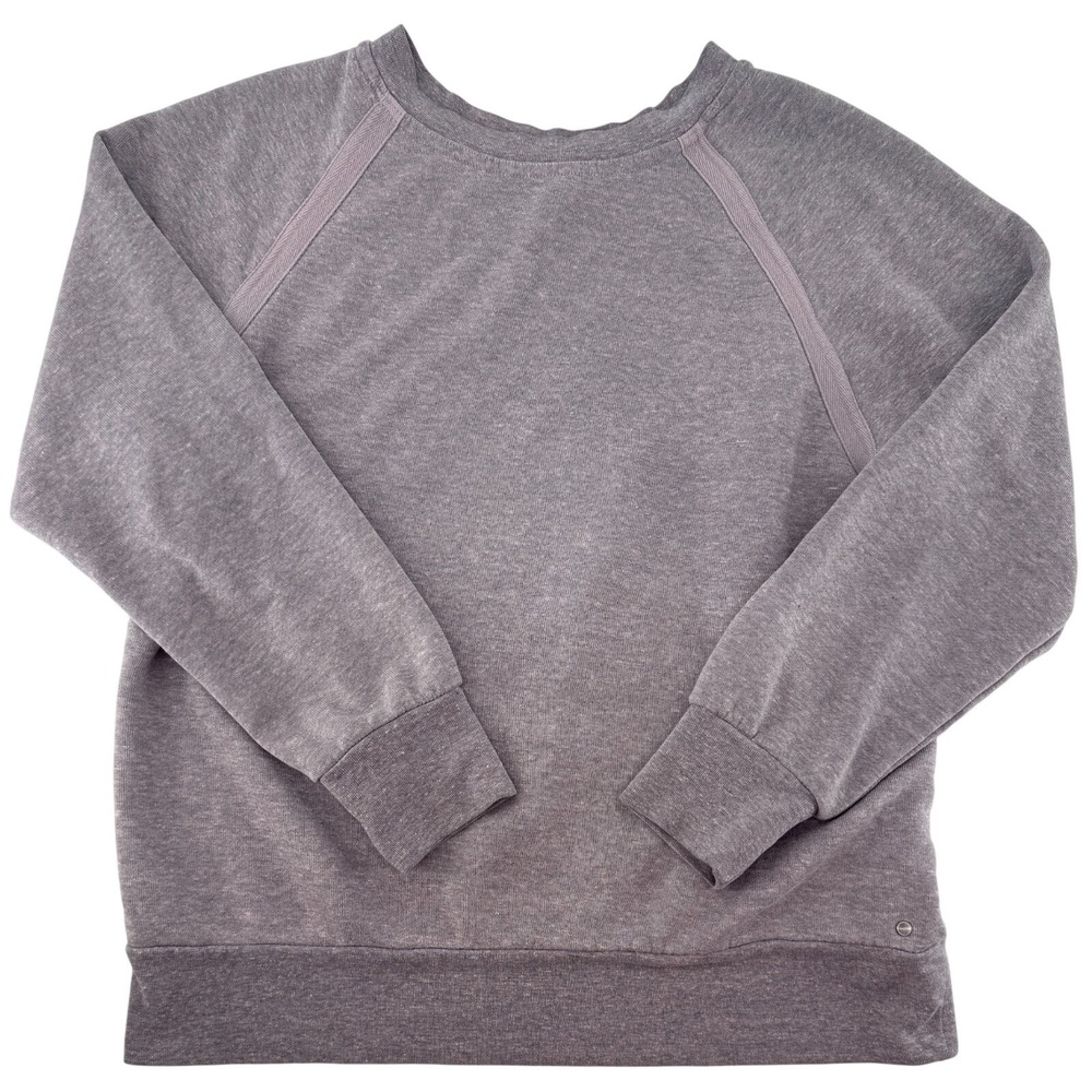 Prana Women's Medium Purple Crewneck Sweatshirt‎ Raglan Sleeve Cozy Outdoor